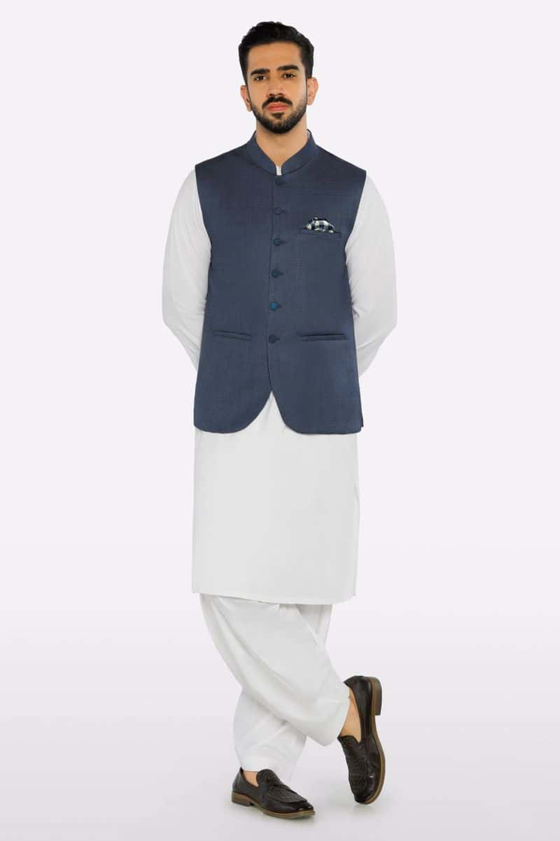 Blue Waistcoat - alternate view
