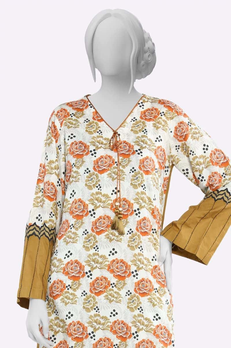 Printed Unstitched 2PC - alternate view