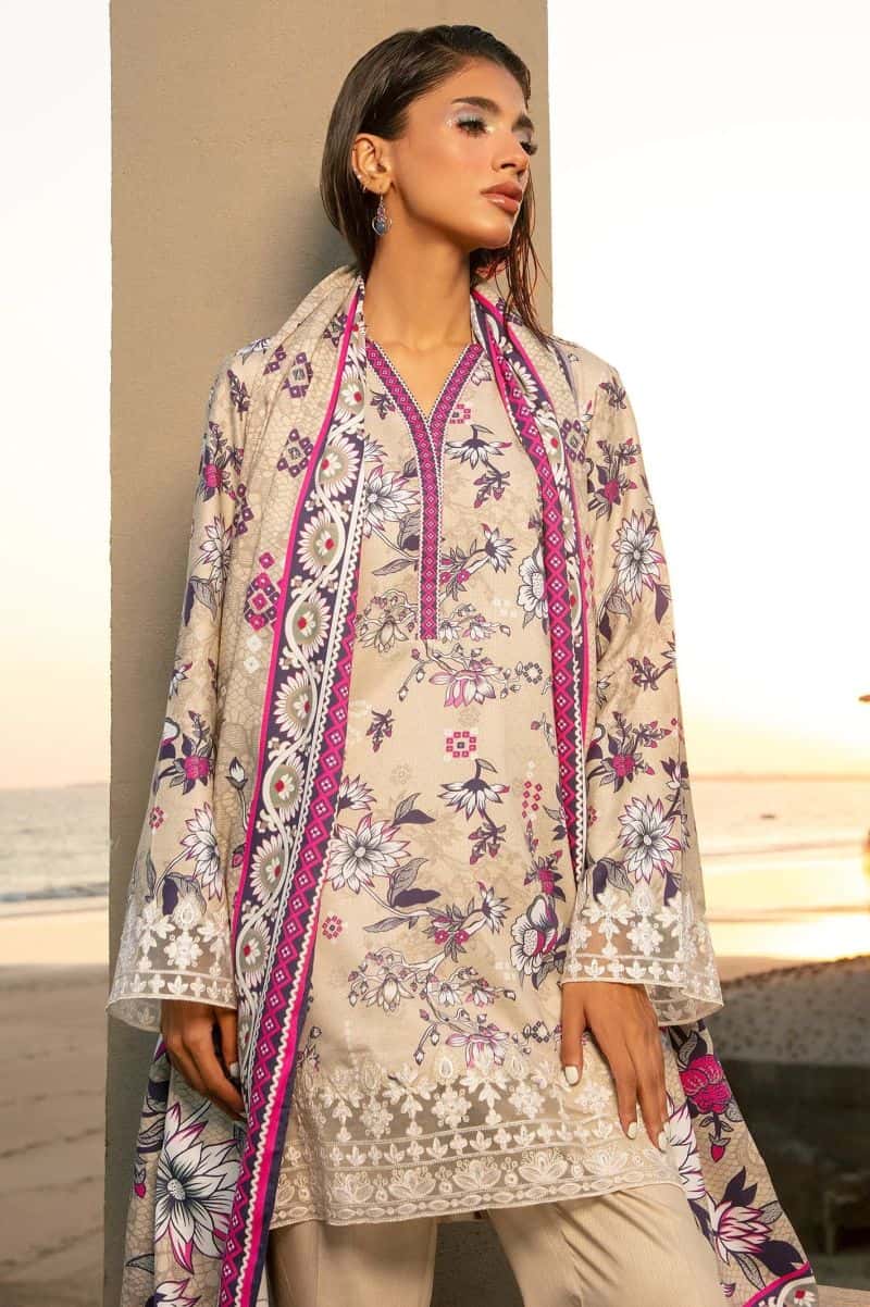 Embroidered Unstitched 3PC - alternate view