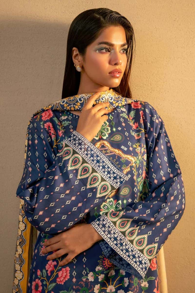 Embroidered Unstitched 3PC - alternate view