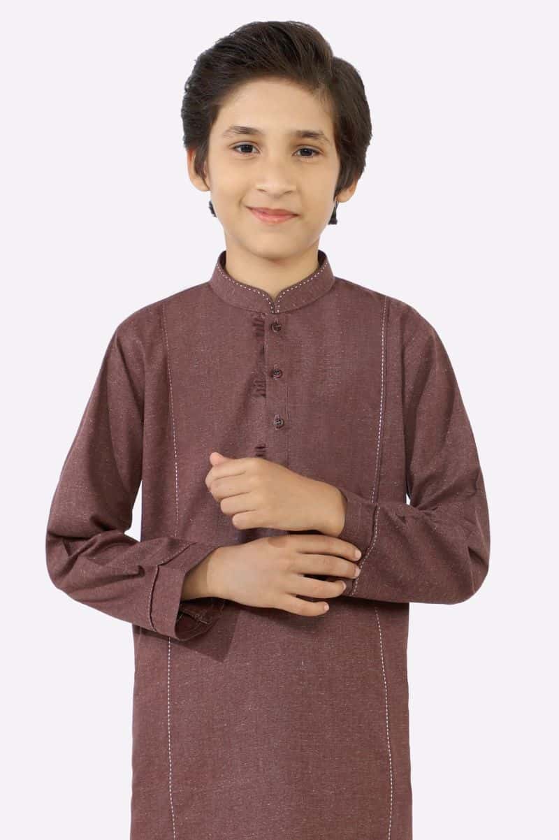 Purple Boys Kurta Pajama - alternate view