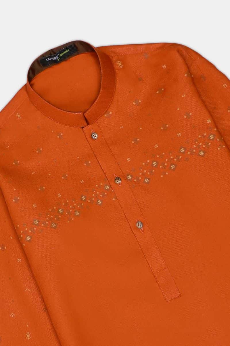 Rust Boys Kurta Pajama - alternate view