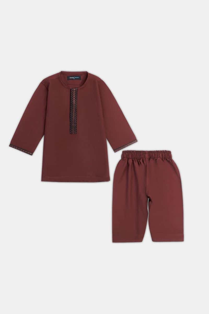 Maroon Infant Kurta Shalwar
