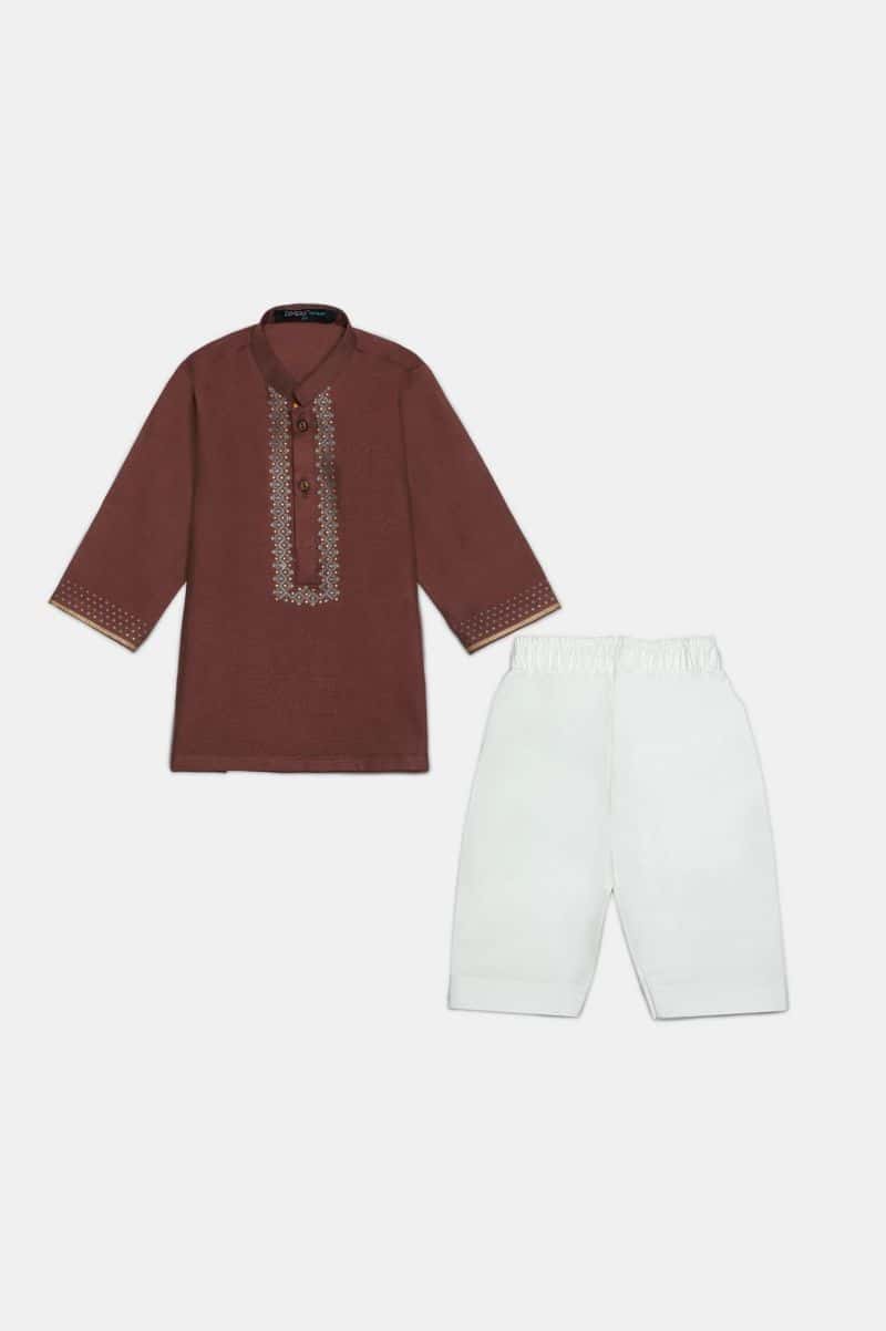 Maroon Infant Kurta Shalwar