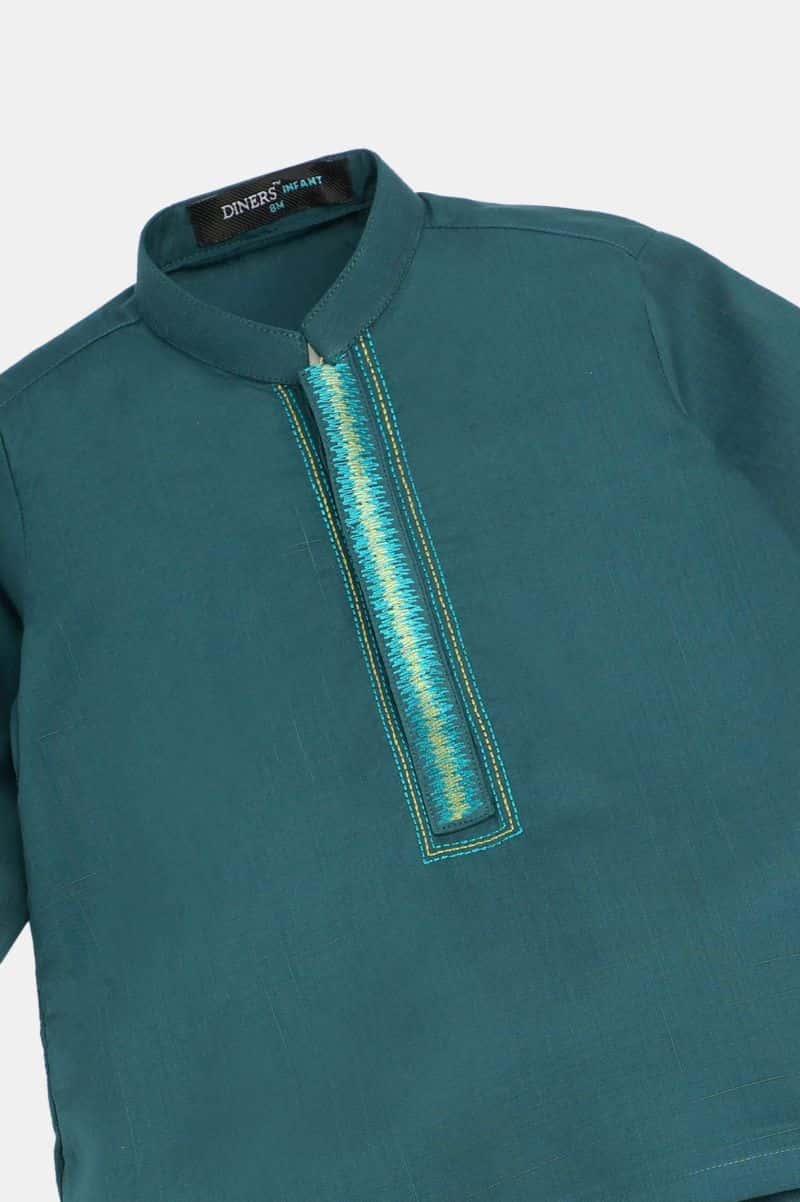 Sea Green Infant Kurta Shalwar - alternate view