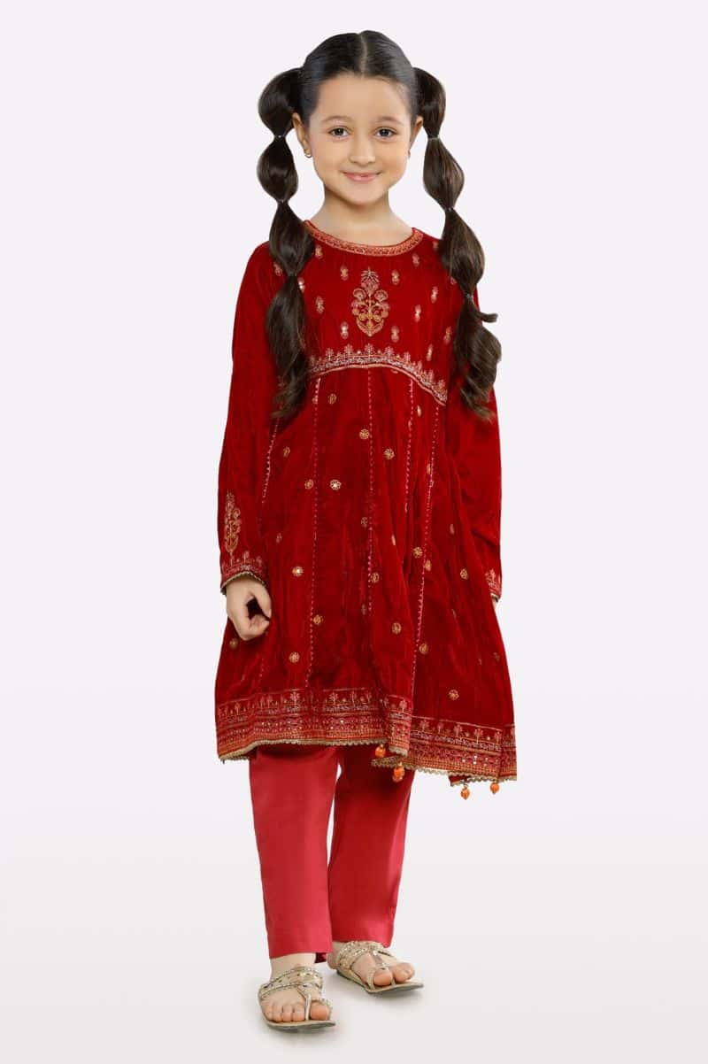 Embroidered Girls Kurti