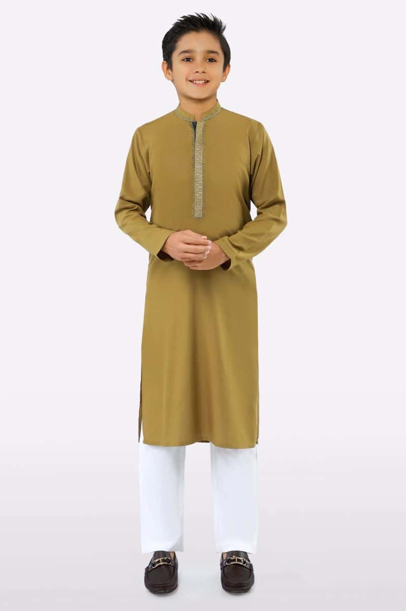 Olive Teens Kurta Pajama