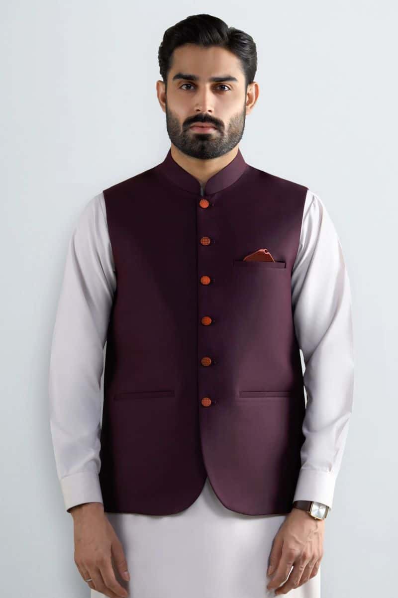 Maroon Waistcoat