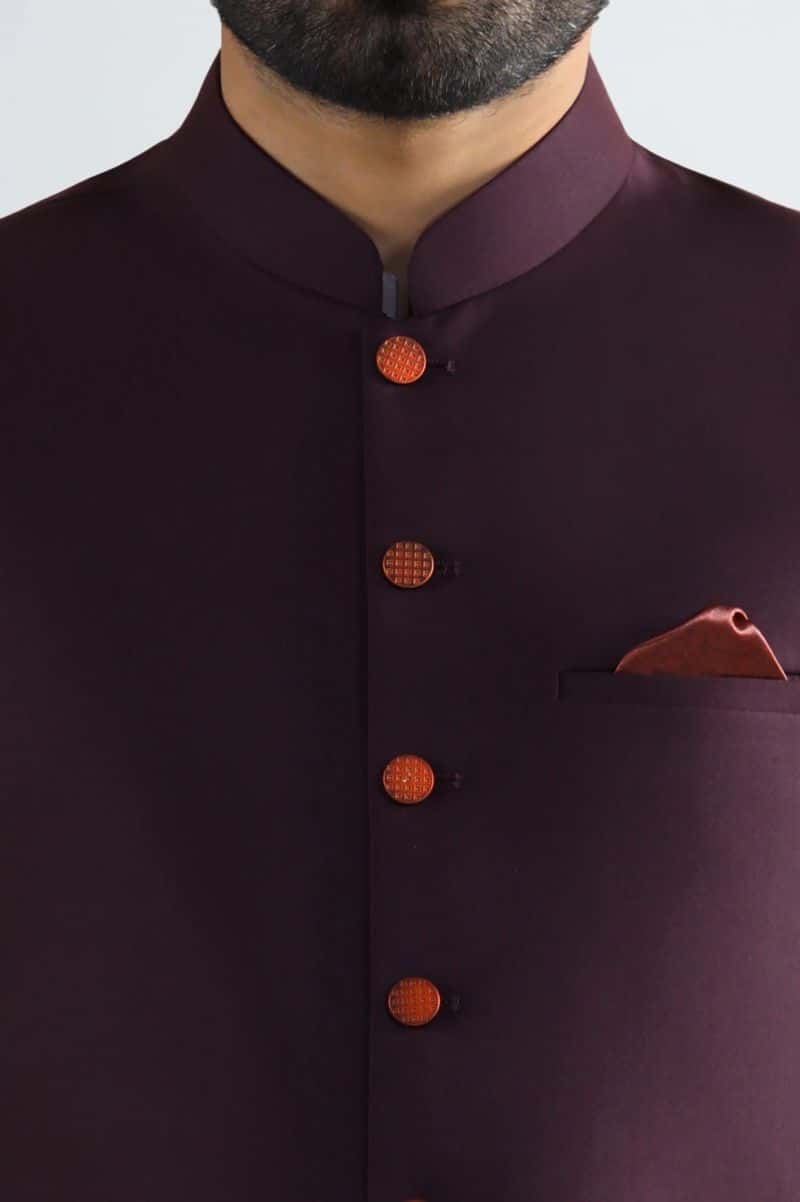Maroon Waistcoat - alternate view