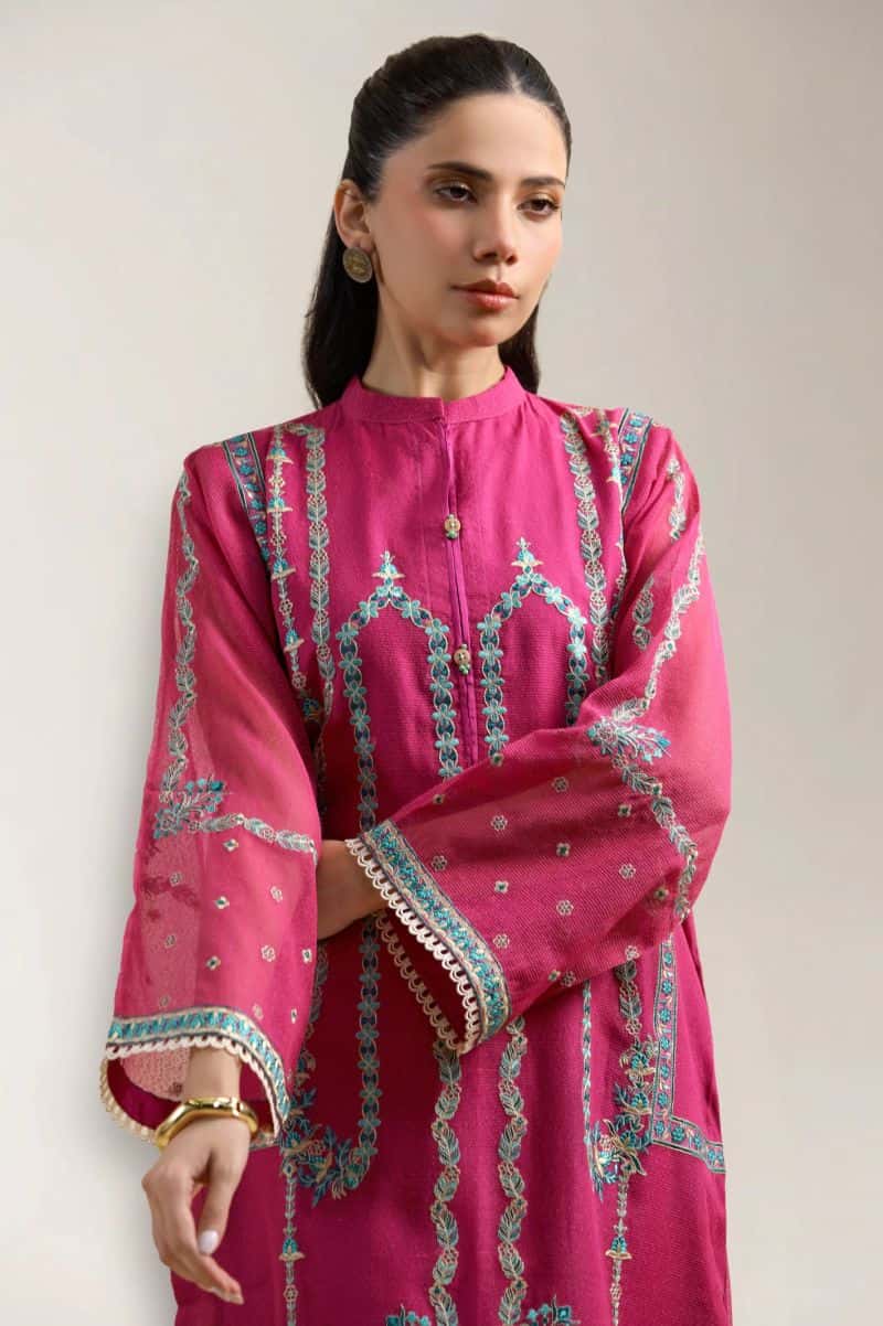 Pink Embroidered 2PC - alternate view