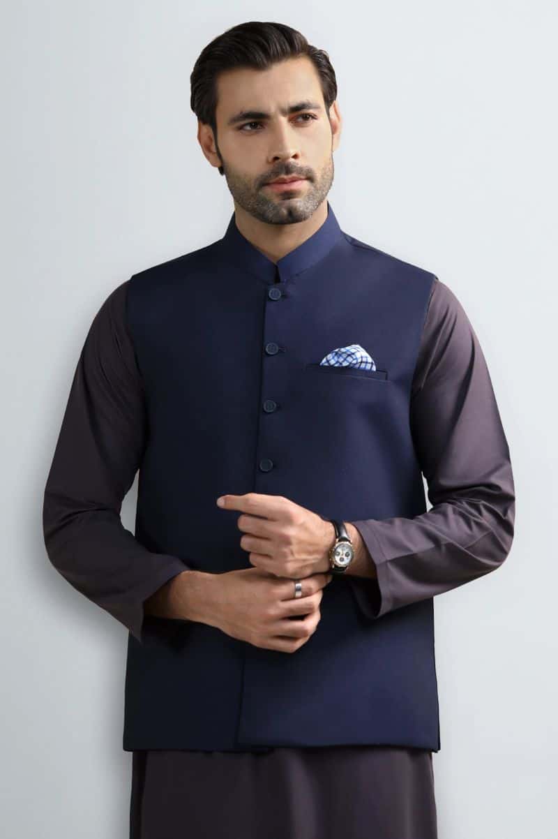 Navy Blue Waistcoat
