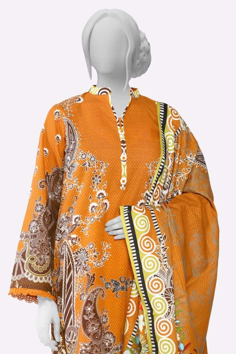Mustard Printed 3PC - alternate view