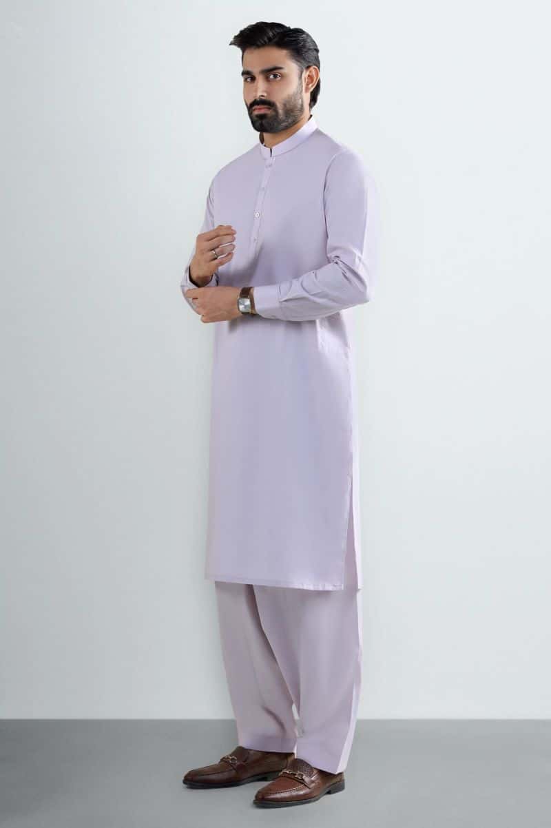 Light Pink Cotton Shalwar Kameez - alternate view