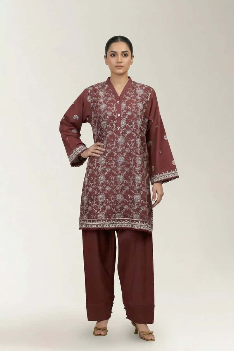 Embroidered Unstitched 2PC