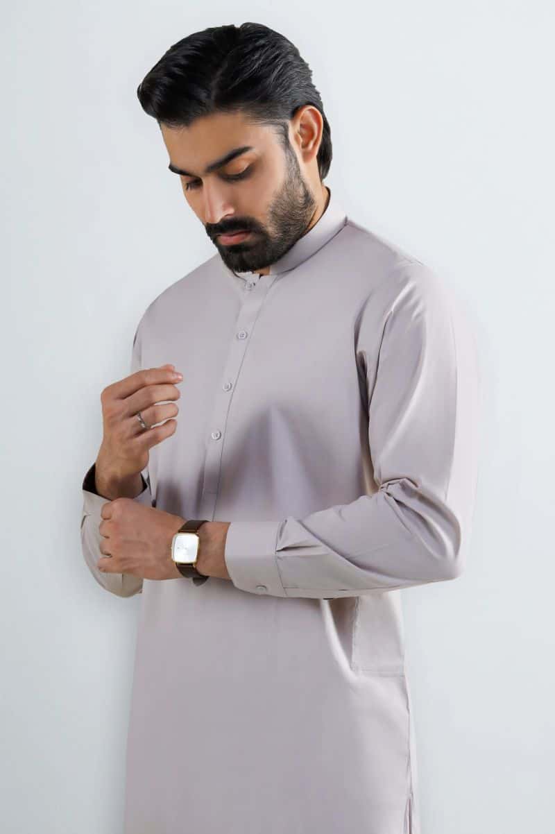 Peach Cotton Shalwar Kameez