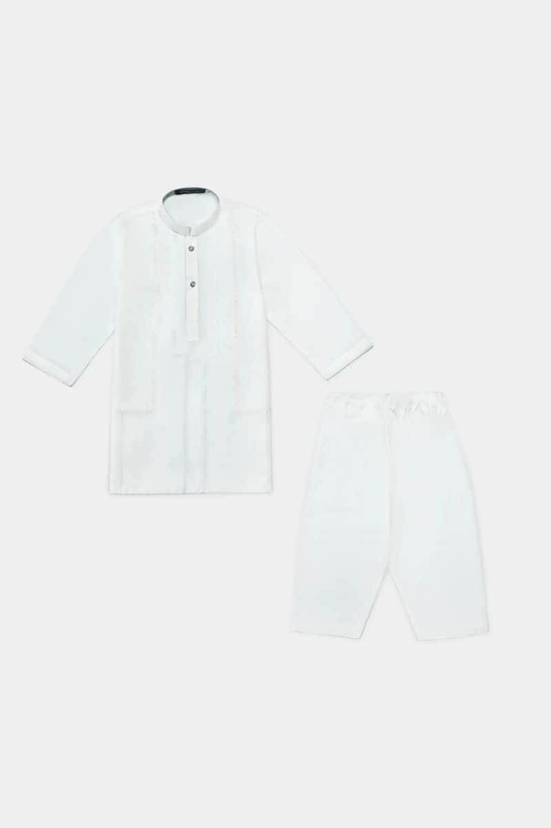 Off White Infant Kurta Shalwar