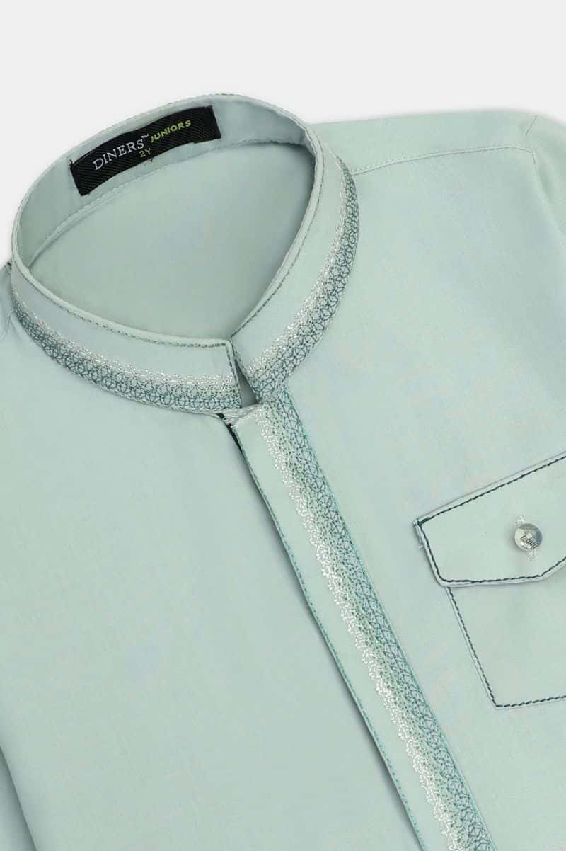 Boys Aqua Kameez Shalwar - alternate view