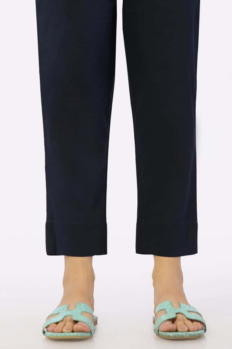 Navy Blue Plain Trouser - alternate view