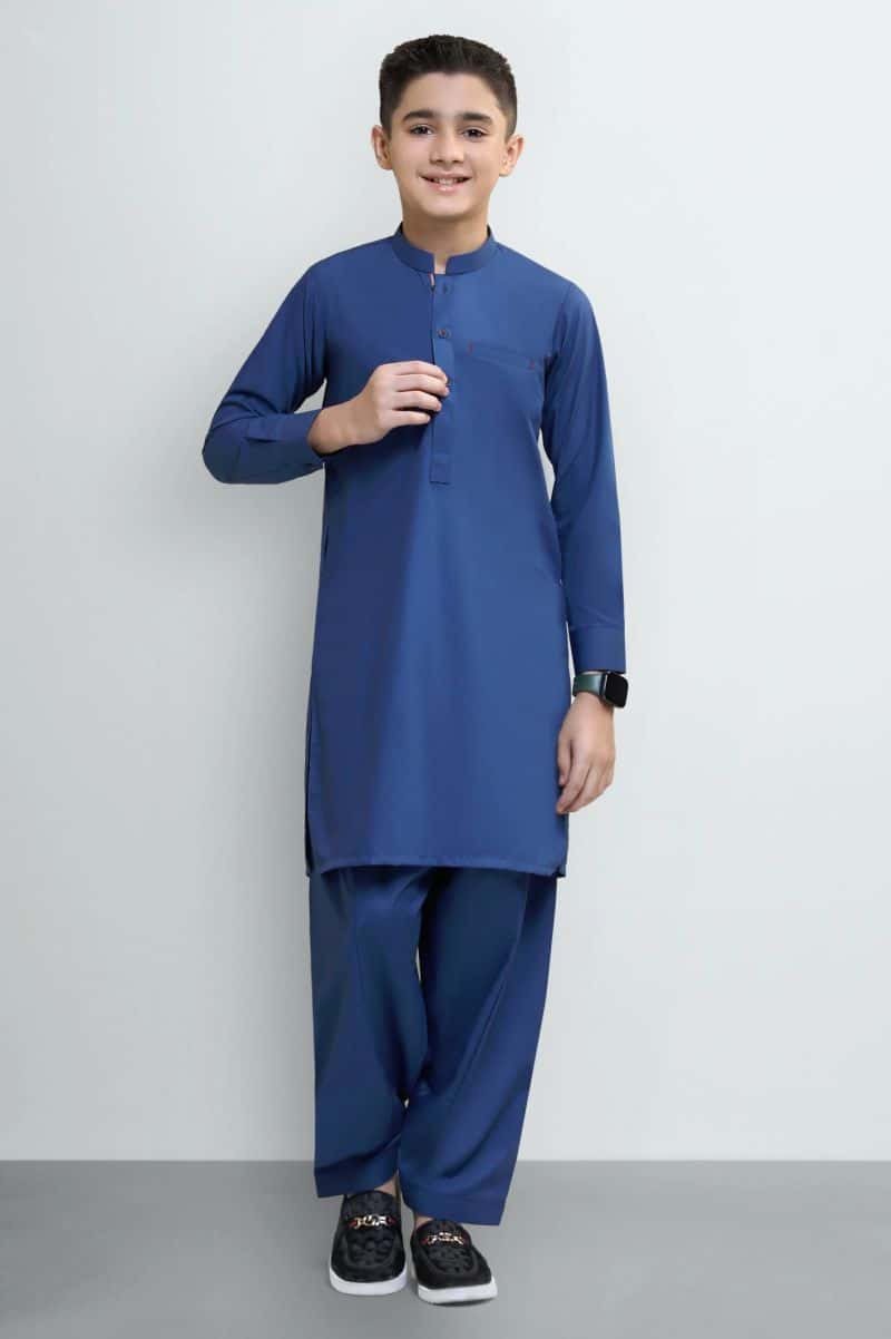 Royal Blue Boys Kameez Shalwar