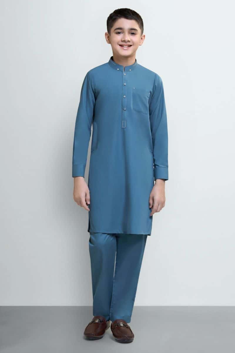 Green Boys Kurta Pajama