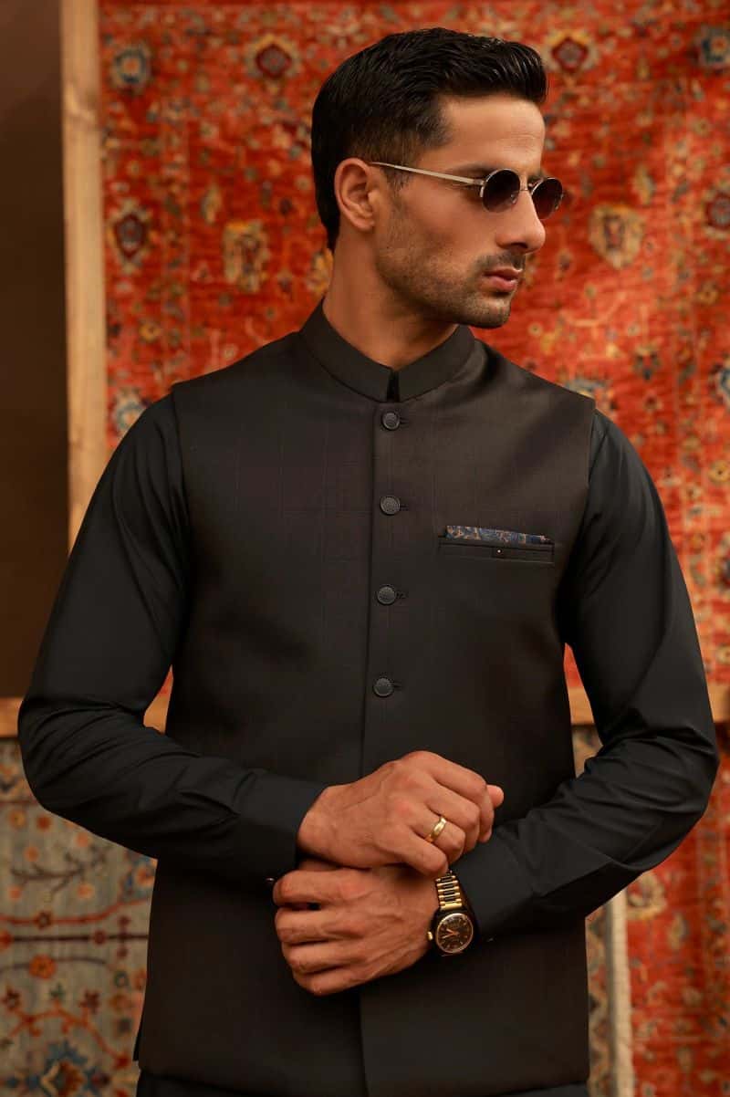 Charcoal Waistcoat - alternate view