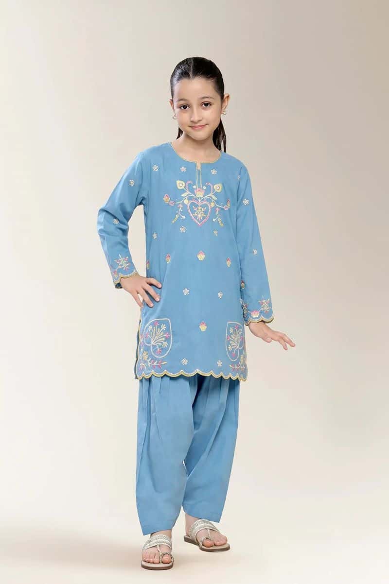 Embroidered Girls 2PC - alternate view