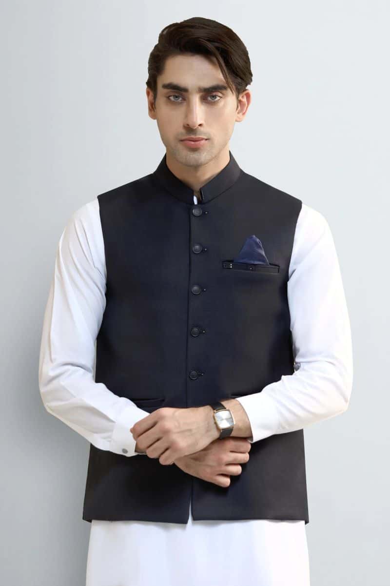 Navy Blue Waistcoat