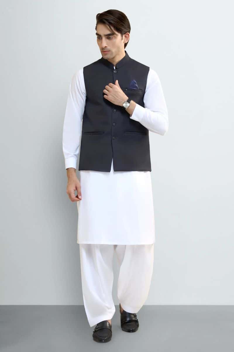 Navy Blue Waistcoat - alternate view