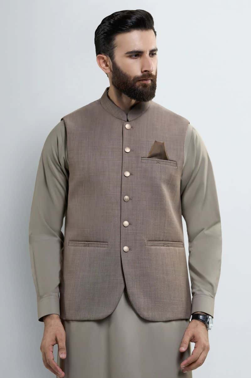 Dark Fawn Waistcoat