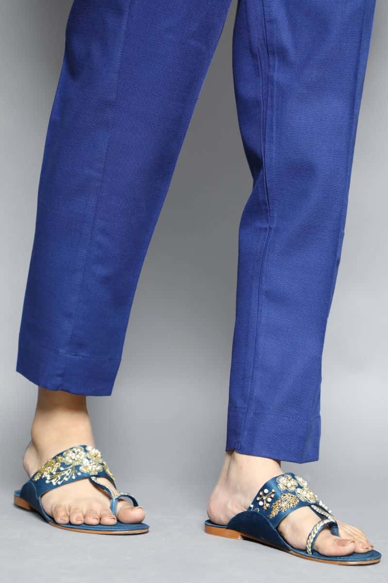 Navy Blue Ladies Trouser - alternate view