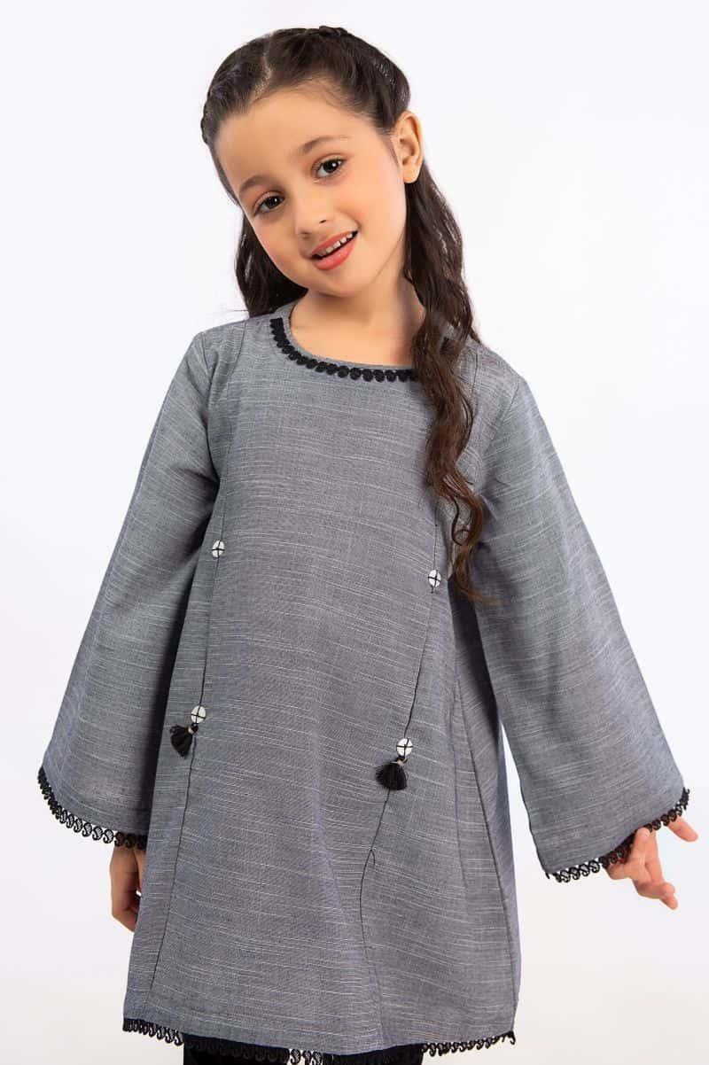 Chambray Black Girls Kurti