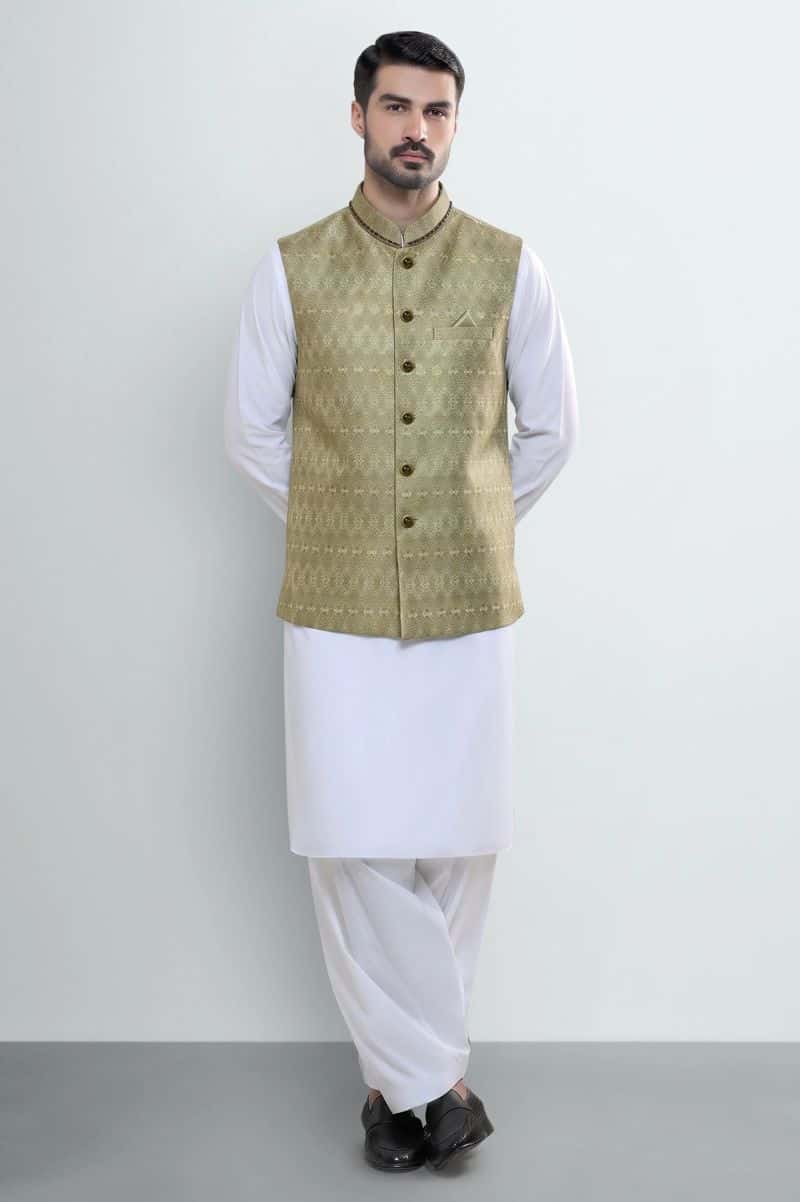 Pistachio Waistcoat - alternate view