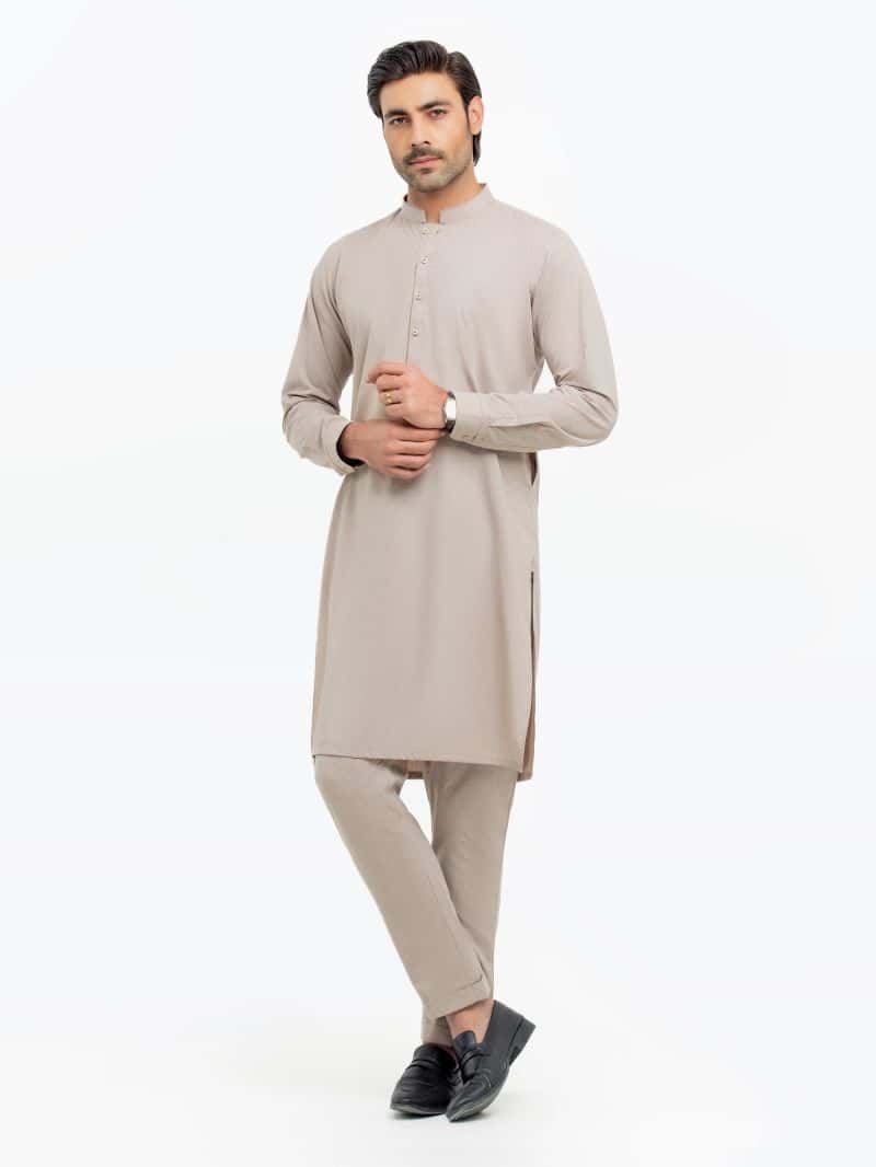 Embroidered Karandi Kurta Pajama - EMTKPT5-069