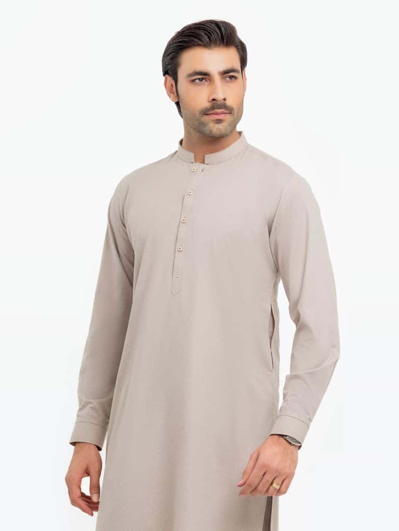 Embroidered Karandi Kurta Pajama - EMTKPT5-069 - alternate view