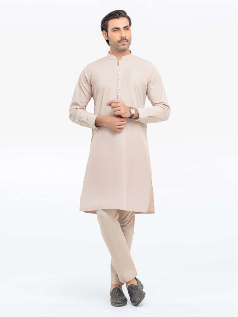 Embroidered Cotton Kurta Pajama - EMTKPT5-054