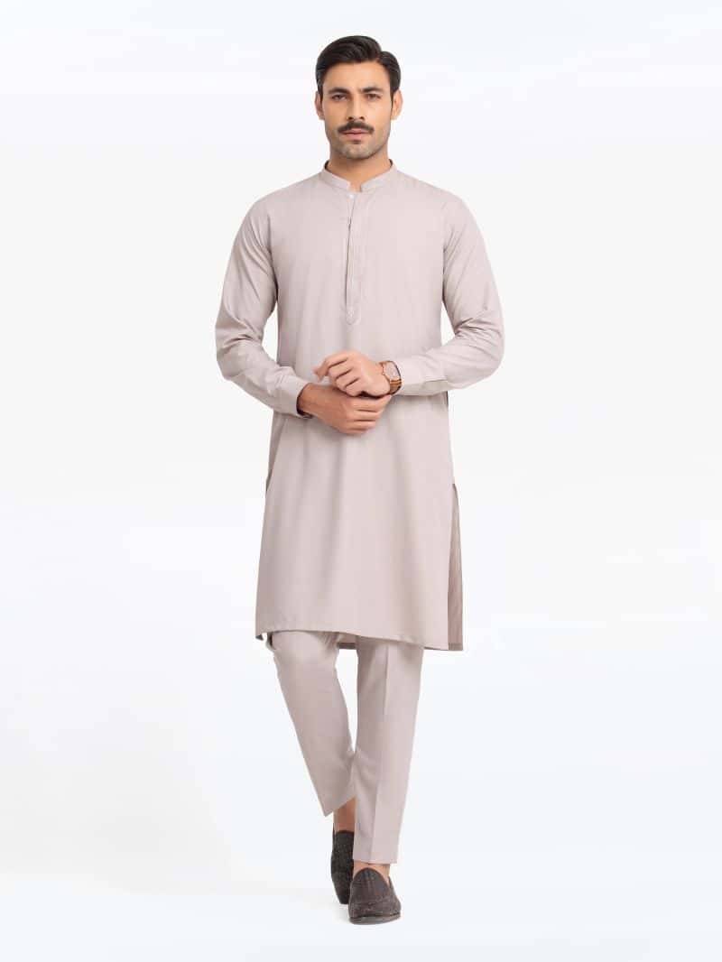 Embroidered Blended Kurta Pajama - EMTKPT24-042