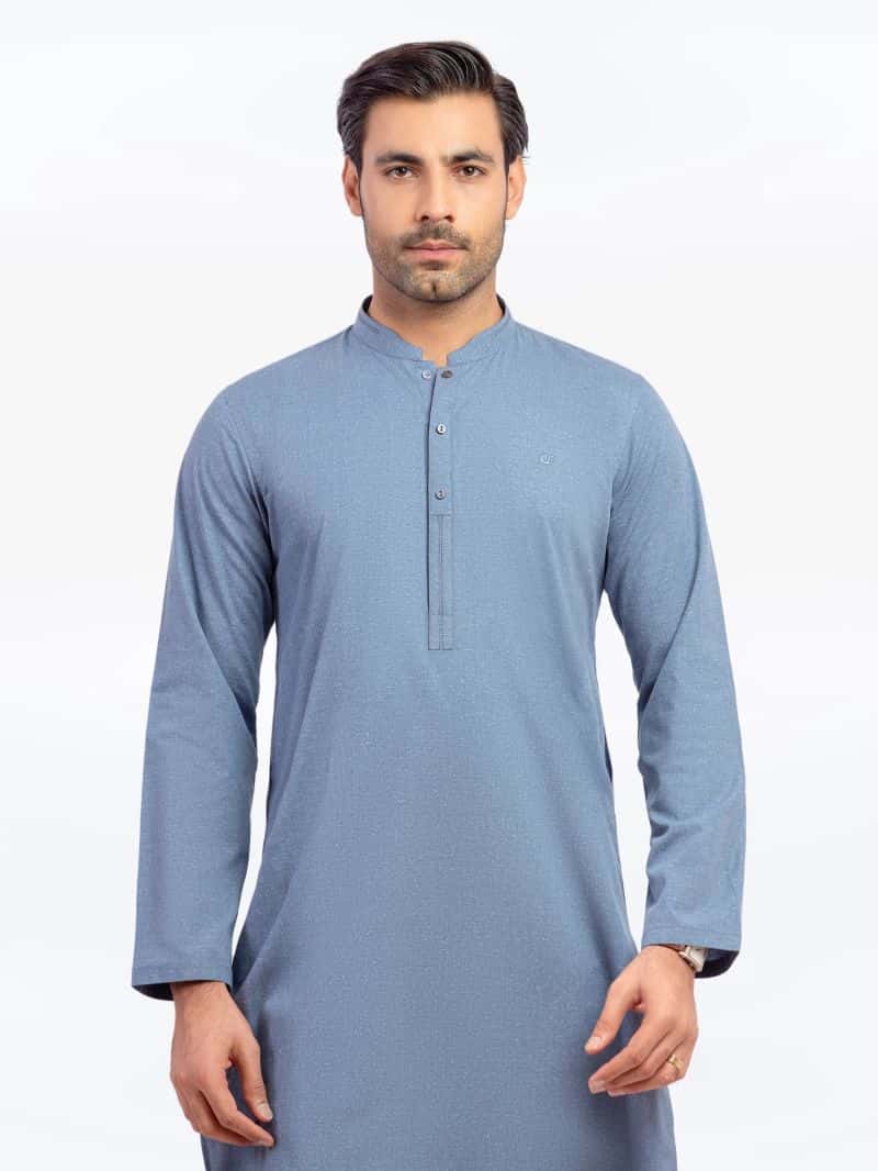 Embroidered Karandi Kurta Pajama - EMTKPT5-071 - alternate view