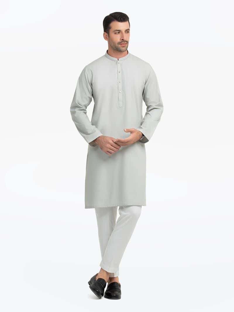 Embroidered Dobby Kurta - EMTK5-99541