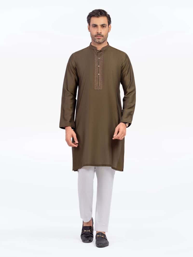Embroidered Blended Kurta - EMTKC5-150