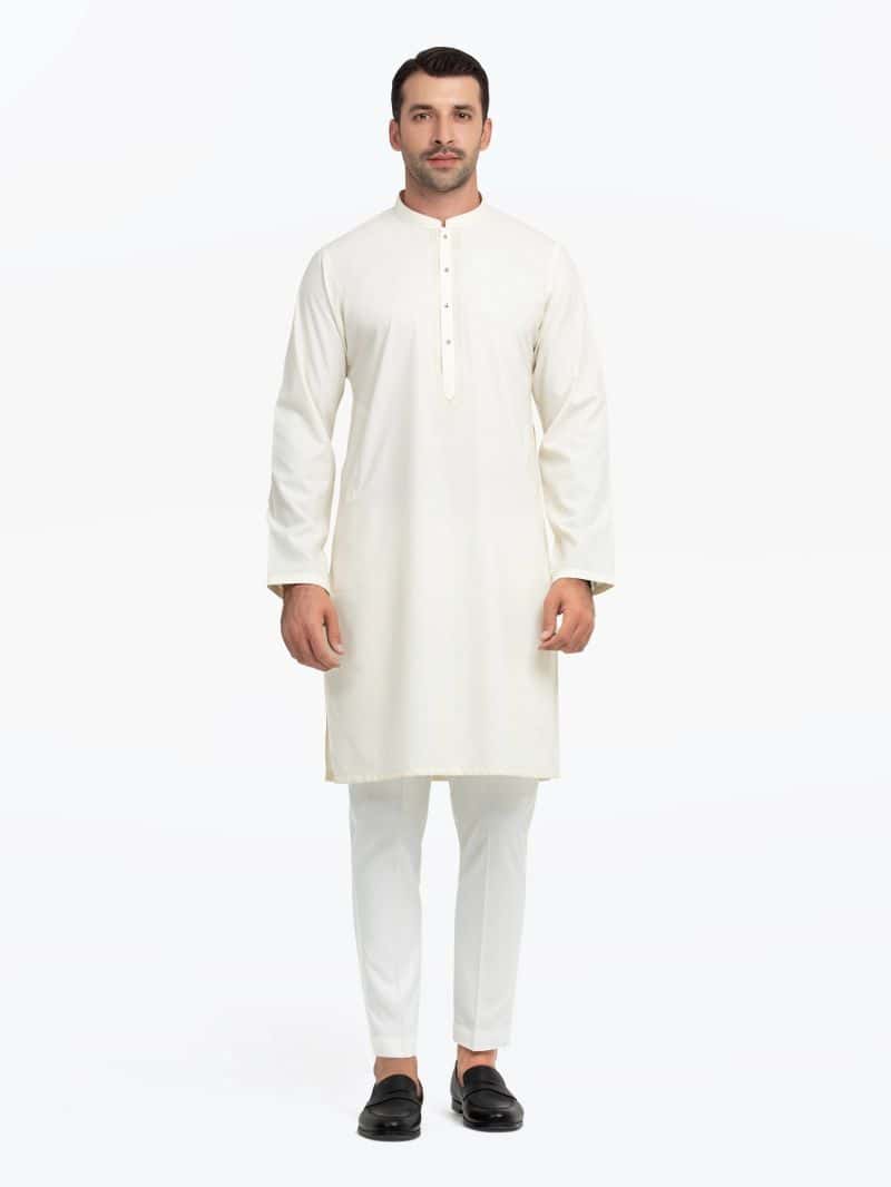Embroidered Dobby Kurta - EMTK5-99544