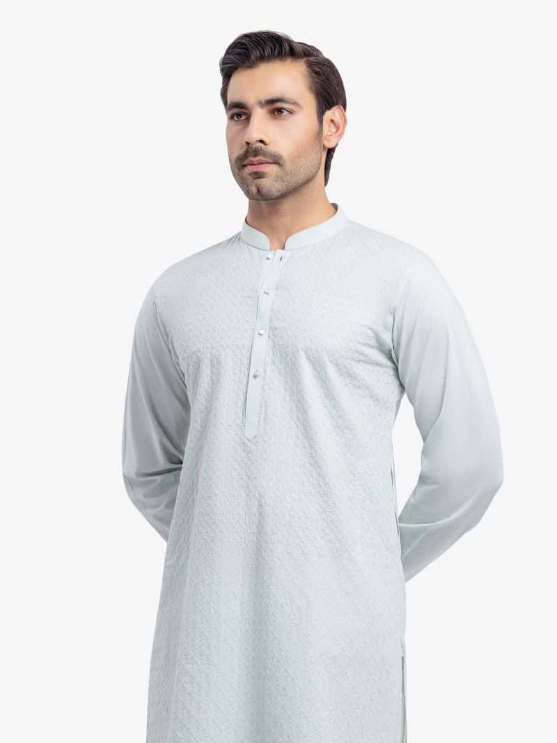 Embroidered Cambric Kurta - EMTK25-99511 - alternate view