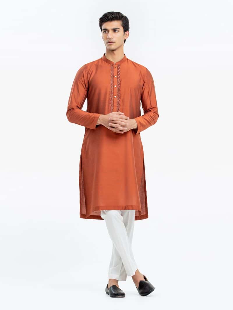 Embroidered Blended Kurta - EMTKC24-116
