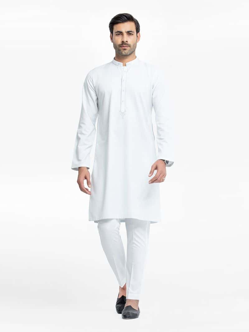 Embroidered Dobby Kurta - EMTK24-99443