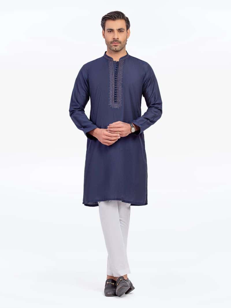 Embroidered Blended Kurta - EMTKC5-151