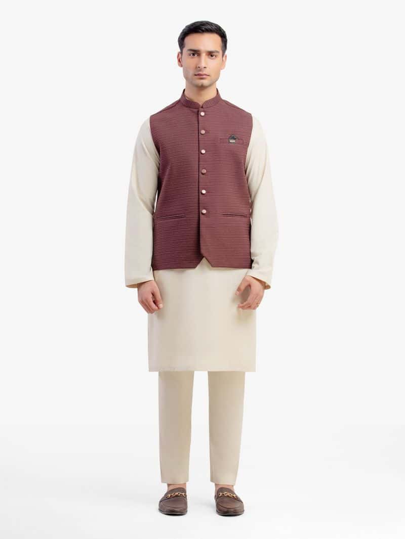 Jacquard Waistcoat - EMTWC5-35955 - alternate view