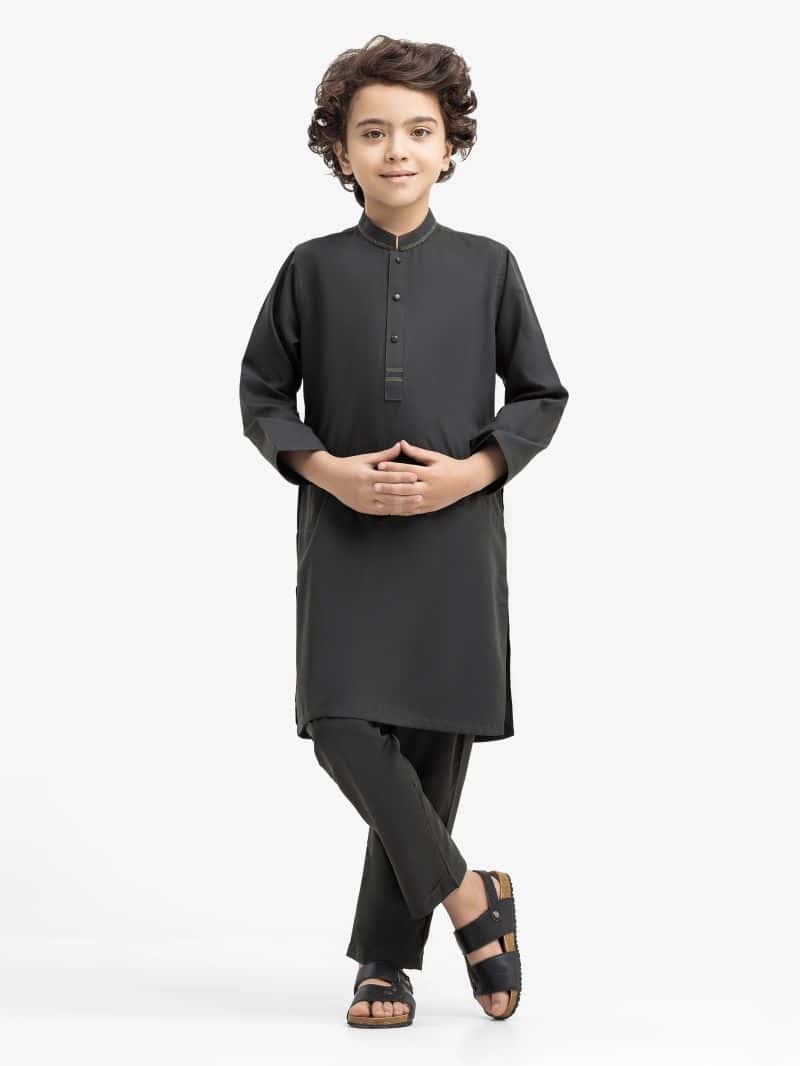 Embroidered Blended Kurta Pajama - EBTKP5-018