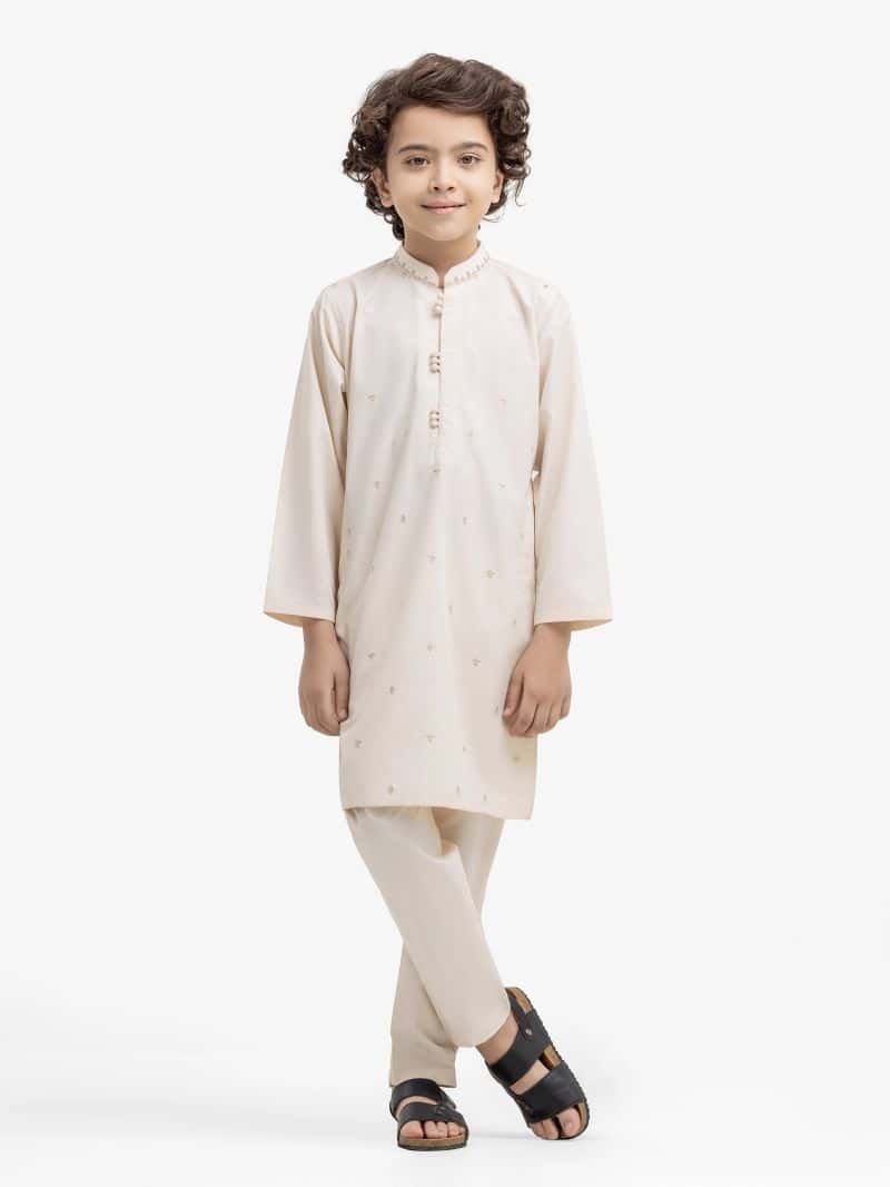 Embroidered Blended Kurta Pajama - EBTKP5-015