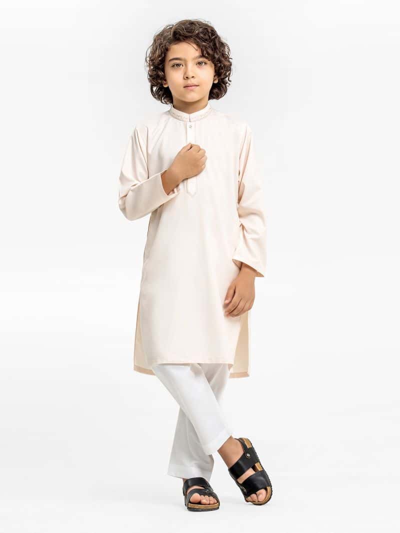 Embroidered Blended Kurta - EBTK24-3963