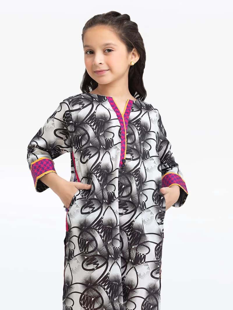 Printed Lawn Shirt Trouser - EGTKP24-70425ST - alternate view