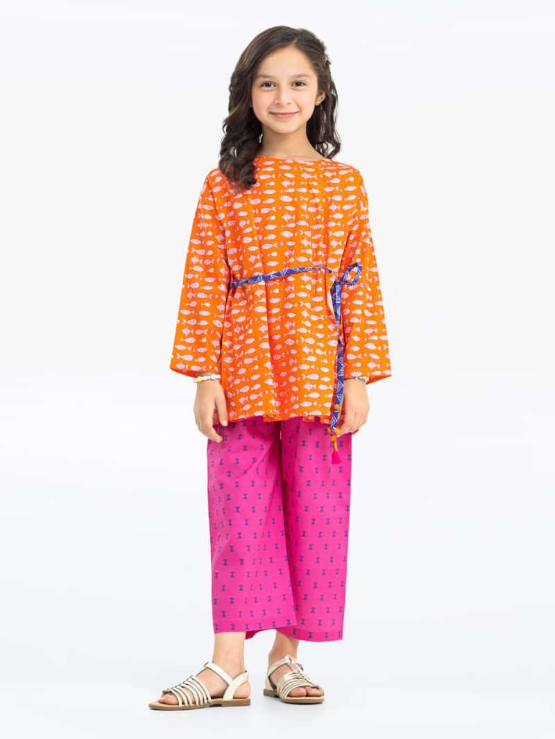 Printed Cambric Shirt Trouser - EGTKP23-70712ST